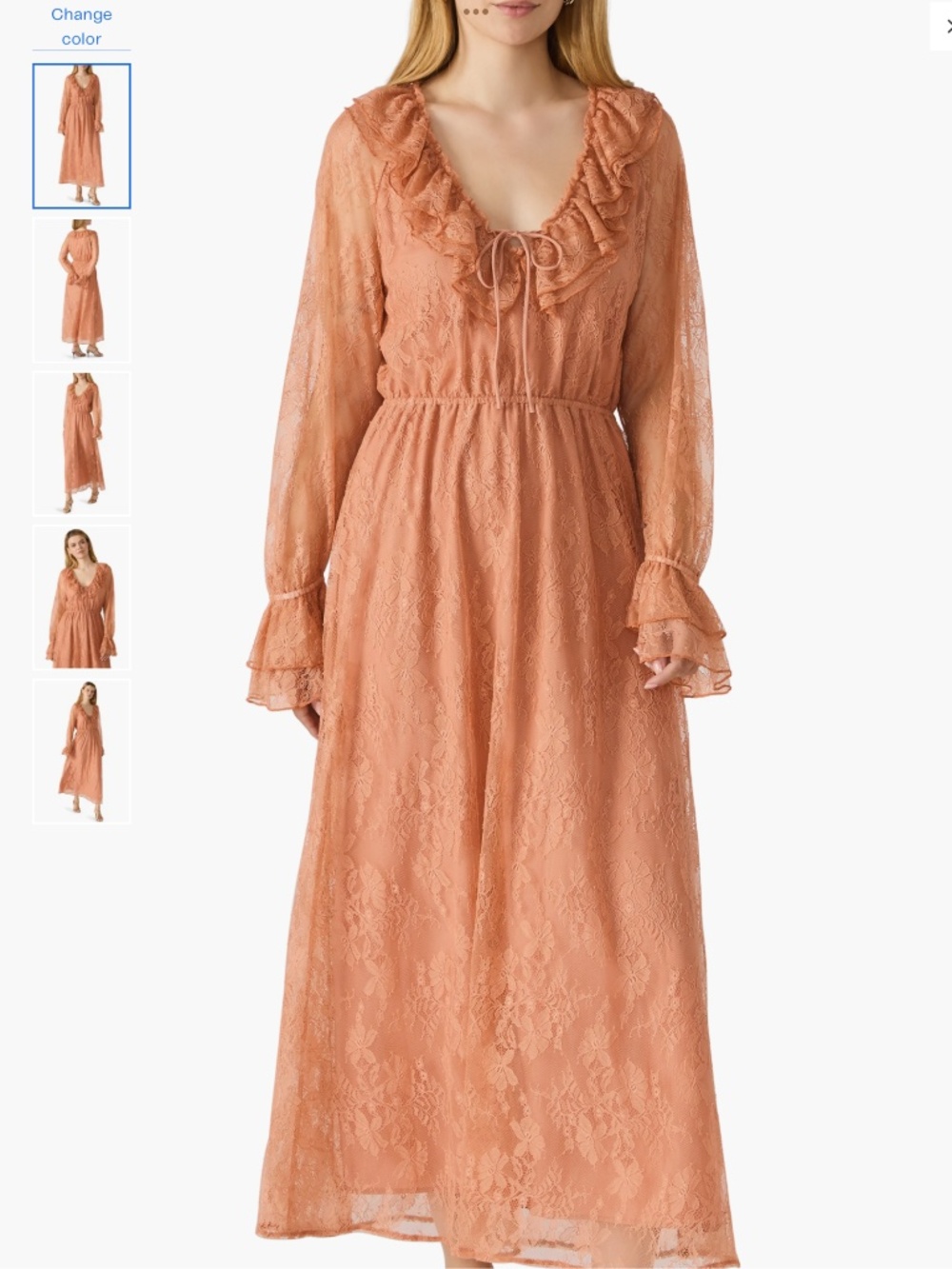 Steve Madden Rosabella Long Sleeve Lace Dress, size M